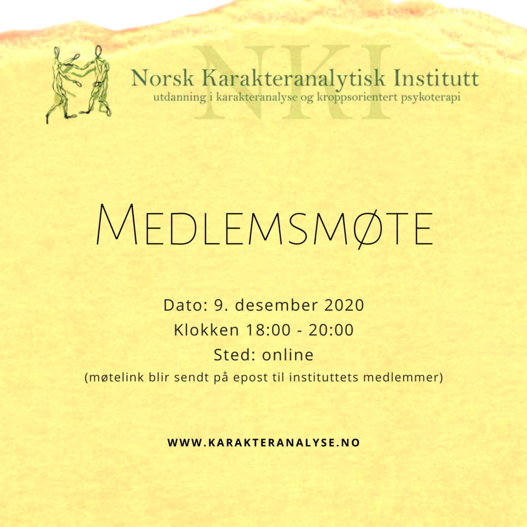 Medlemsmøte NKI 9.12.2020 kl 18:00